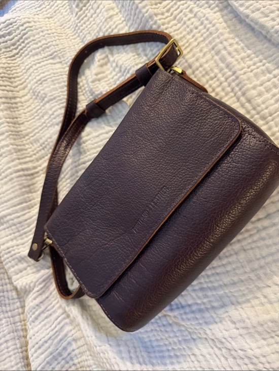Portland Leather Handbags - Portland Leather cold brew Brown metro Crossbody Bag